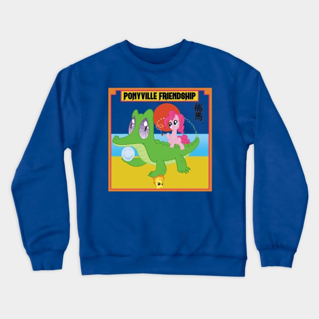 Pink Horse - Spitfire Crewneck Sweatshirt by ntoonz